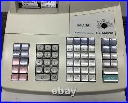 SHARP XE-A301 Electronic Cash Register Complete With Till Rolls And Free P&P