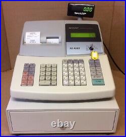 SHARP XE-A303 ECR Complete With All Keys And Thermal Till Rolls And Free P&P