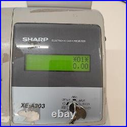 SHARP XE A303 Electronic Cash Register Shop Restaurant Retail Till XE-A303 + Key