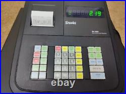 Sam4s ER 180U Cash Register Shop Restaurant Retail Saloon Caffe Till Black I 308