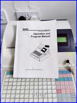 Sam4s ER-5200M Electronic Cash Register+ Ops & Program Manual + Key+ Wet Cover