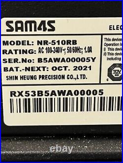 Sam4s NR-510B Electronic Cash Register Till Wired Black+handheld laser+ROLLS