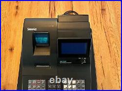 Sam4s NR-520 Cash Register Till Twin Roll With Key & Paper Tested & Working