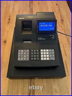 Sam4s NR-520 Cash Register Till Twin Roll With Key & Paper Tested & Working