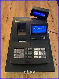 Sam4s NR-520 Cash Register Till Twin Roll With Key & Paper Tested & Working