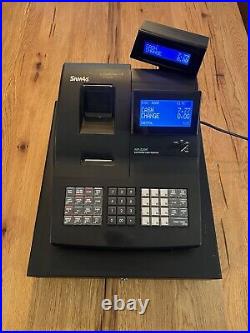 Sam4s NR-520 Cash Register Till Twin Roll With Key & Paper Tested & Working