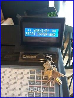 Sam4s er-940 electronic till cash register, cash drawer, keys