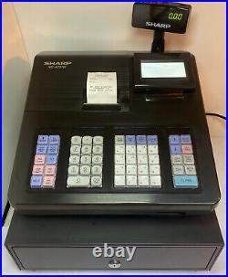 Sharp EX-A207B Electric Cash Register, Excellent Condition With Keys And Manual