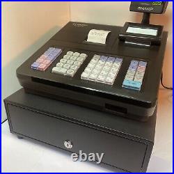 Sharp EX-A207B Electric Cash Register, Excellent Condition With Keys And Manual