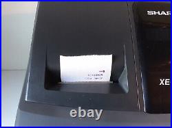 Sharp XE-A102 LED Display Cash Register Black With Ink Rollers And Free P&P