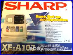 Sharp XE-A102 LED Display Cash Register White BRAND NEW & UNUSED