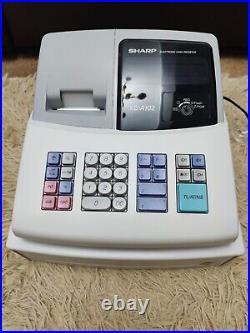 Sharp XE-A102 LED Display Electronic Cash Register + Keys + Two Till Rolls I 023