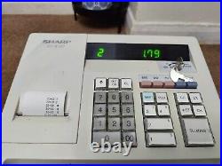 Sharp XE-A107 Electronic Cash Register + Keys + New Ink Roller Fitted I 274