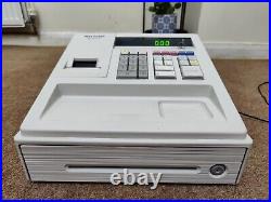 Sharp XE-A107 Electronic Cash Register + Keys + New Ink Roller Fitted I 281