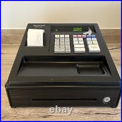 Sharp XE-A107 Electronic Cash Register & x2 Keys Black -Excellent Condition