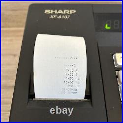 Sharp XE-A107 Electronic Cash Register & x2 Keys Black -Excellent Condition