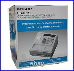 Sharp XE-A107-WH Cash Register Programmable Shop Cafe Hairdresser Till OPEN BOX
