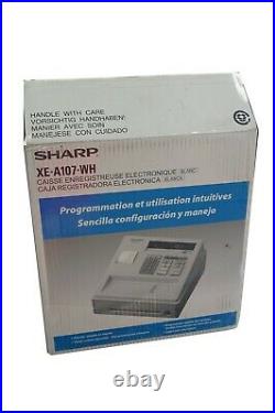Sharp XE-A107-WH Cash Register Programmable Shop Cafe Hairdresser Till OPEN BOX