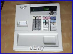 Sharp XE-A107-WH Till, Cash Register, immaculate condition with 2 keys
