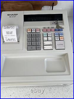 Sharp XE-A137 Cash Register Shop Till SD card Slot Thermal 2 Keys Retail POST