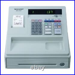 Sharp XE-A137 White Cash Register with Protection Batteries BRAND NEW