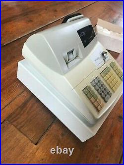 Sharp XE A202 cash register with spare cash tray 2 keys and box of 20 till rolls