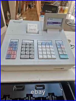 Sharp XE-A207W Electronic Cash Register + Drawer keys + Till Roll I 0001