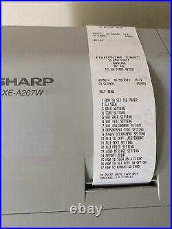 Sharp XE-A207W Electronic Cash Register Working