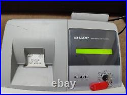 Sharp XE-A213 ECR Electronic Cash register + Wet Cover + Boxed I 155