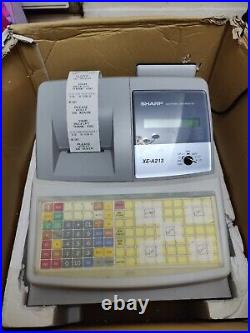 Sharp XE-A213 ECR Electronic Cash register + Wet Cover + Boxed I 219