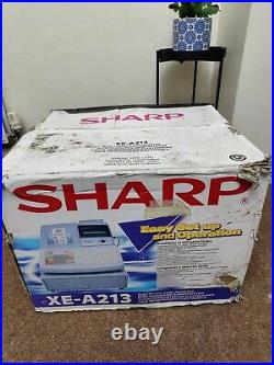 Sharp XE-A213 ECR Electronic Cash register + Wet Cover + Boxed I 219