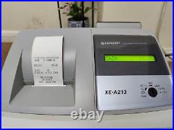 Sharp XE-A213 ECR Electronic Cash register + Wet Cover + Boxed I 337