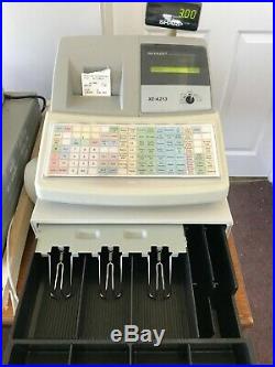 Sharp XE-A213 electronic cash till / register with rolls & manual