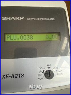 Sharp XE-A213 till, cash register, shop till, sharp cash register