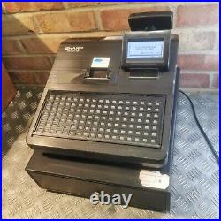 Sharp XE-A217B Cash Register Till Used Good Working Order KEYPAD MISSING