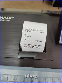 Sharp XE-A217B Electronic Cash Register + Till Roll I 275