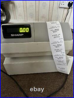 Sharp XE-A307 Cash Register Shop Till With The Key. Tested Working