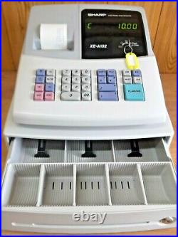 Sharp Xe A102w Cash Register Superb Condition Fully Guaranteed For 1 Year