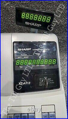 Sharp Xe-a113 Cash Register Till & Manual Refurbished Fast & Free Uk Delivery