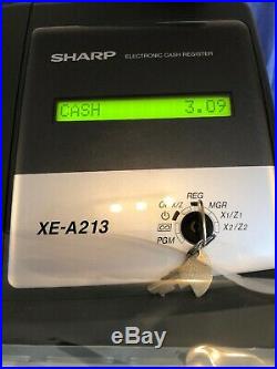 Sharp Xea-213 Cash Register Till For Restaurants, Fast Food. Epos Menu Keyboard