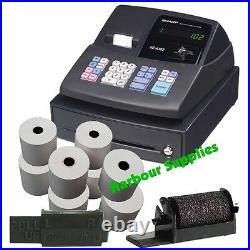 TILL ROLLS & INK Sharp XE-A102 Black Cash Register XEA-102 XEA102 XE A 102