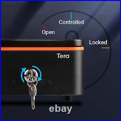 Tera Auto Open Cash Register (With 5 Keys) Till Drawer Box 4 Bill 8 Coin Cash Dr