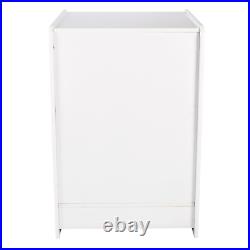 Till Block with Lock-Retail Counter-Shop Cash Desk-Storage Cab White