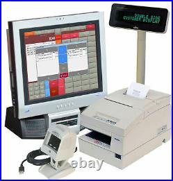 Till Cash Register System For Bistro Takeaway Dealer 17 43cm Touch Printer