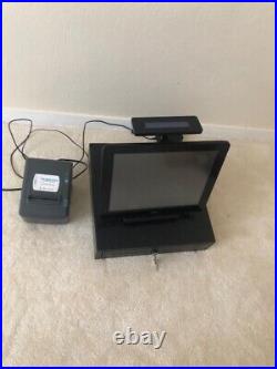 Touch screen till system with receipt printer and cash register
