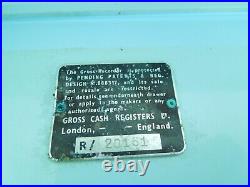 VINTAGE 1950's 1960's BABY BLUE GROSS CASH REGISTER TILL BAKELITE MONEY TRAY wks