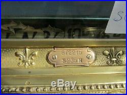 Victorian Brass National Cash Register Till Vintage Fleur Edwardian Old