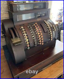 Vintage 1905 Fully Working Antique National Cash Register Till Prop Great Condn