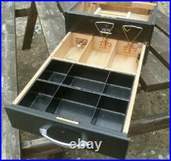 Vintage Adsit British Wooden Cash Till/register/drawer, With Bell Working Order