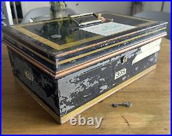Vintage Antique CHUBB & Son Safe Cash Till Register Strong box Industrial